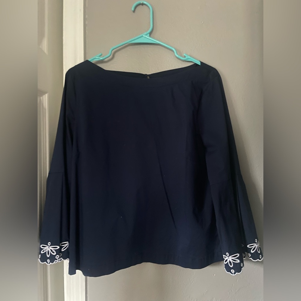 LAUNDRY by Shelli Blue Peplum Sleeve Top